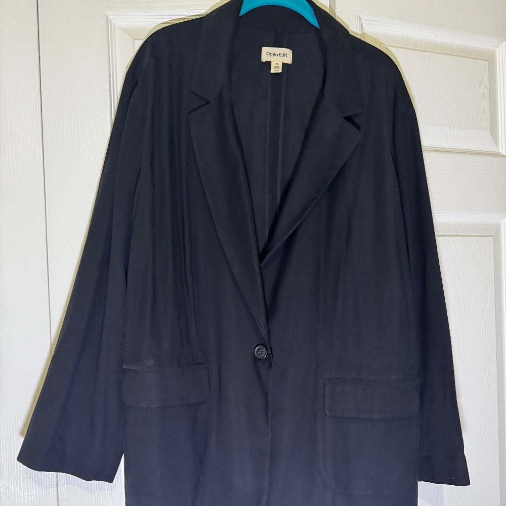 Open Edit Women's Black Blazer Size XL